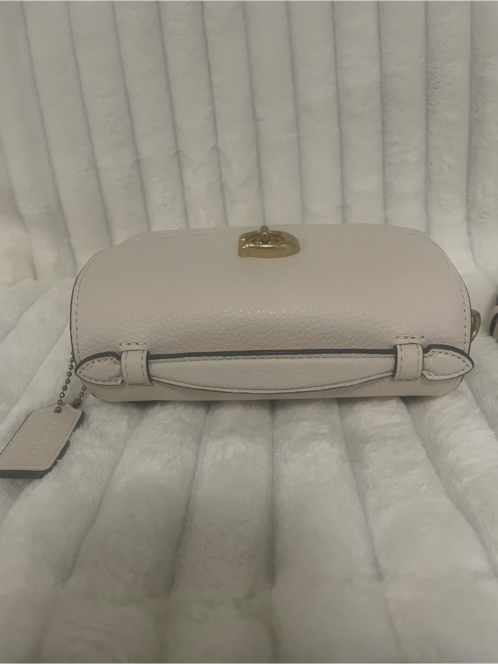 NWT Coach Cassie 17 Pebbled Leather in Chalk - Picture 3 of 9